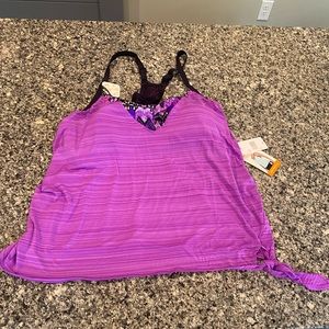 Zeroxposur size 1x tankini nwt